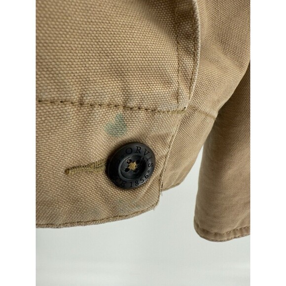Vintage ORVIS Tan Field Barn Work Coat Jacket Men’s Quilted Interior See Descrip - Picture 15 of 15